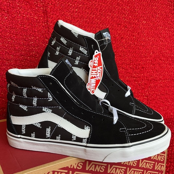 Vans Sk8-Hi Vans Black/True White MENS - Picture 6 of 16